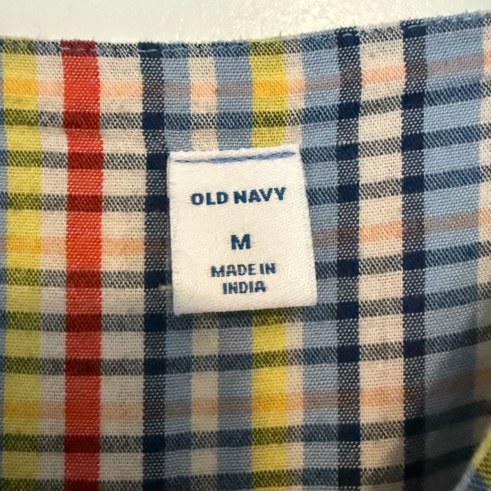 Old Navy Multicolor Plaid Midi Dress - Picture 2 of 4